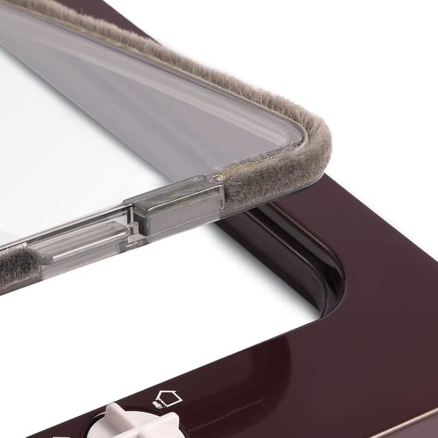 Thumbnail 6 de Porta per gatti e cani con schermo Porta scorrevole controllabile M-19×22×5,5 cm, marrone