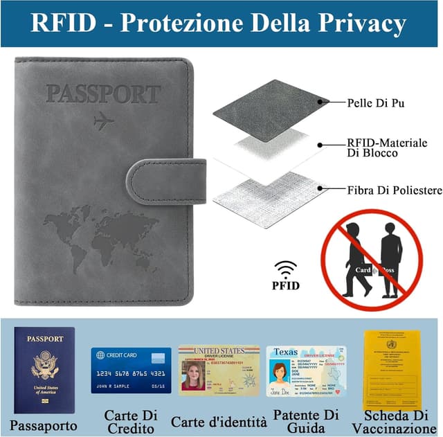 Thumbnail 2 de GADITIEK Porta Passaporto e Etichetta Valigia