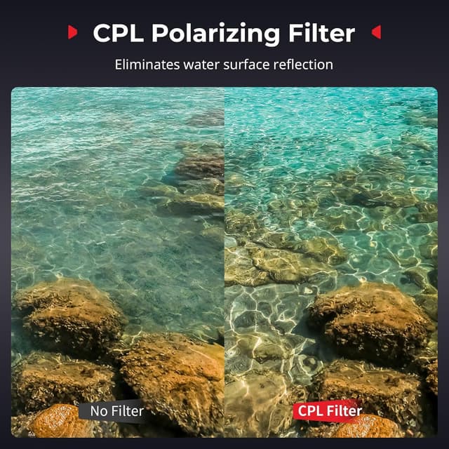 Detalle 2 de SmallRig Kit filtri nano per DJI Osmo Nano: CPL e ND16/ND32/ND64