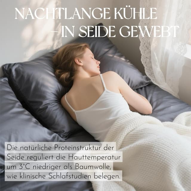 Detalle 2 de SeidenKissenbezug 40x80 gegen Reibung