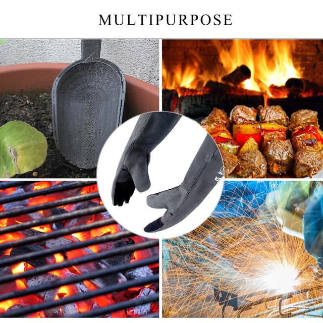 Detalle 2 de RAPICCA Fireplace Gloves 16 inch heat