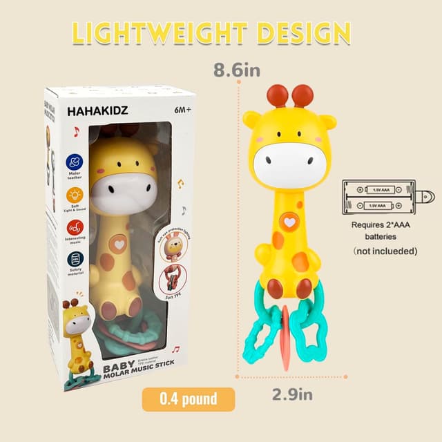 Thumbnail 6 de Music rattle 6 to 12 months giraffe