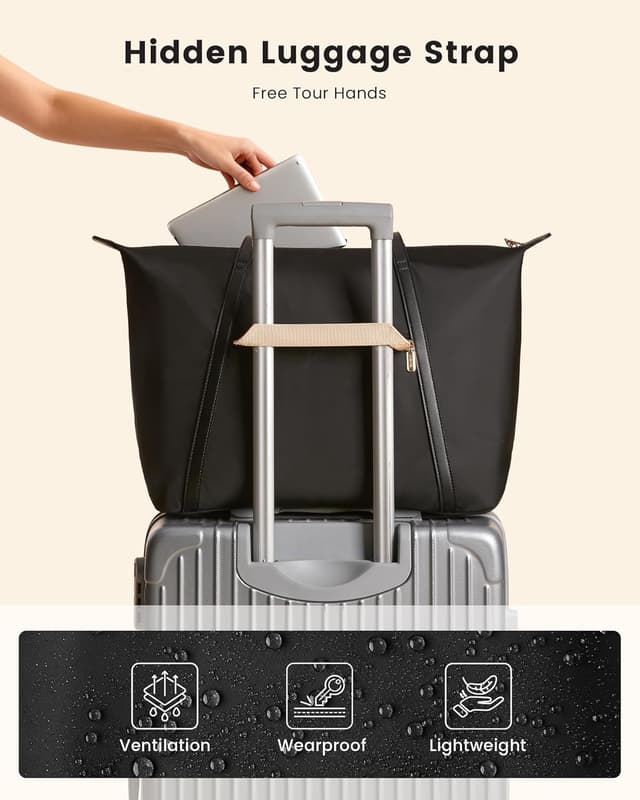 Detalle de LOVEVOOK Laptoptasche Damen Shopper-Tote für 16-Zoll (41 × 34 × 14,5 cm)