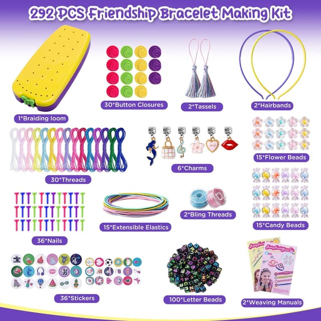 Thumbnail 1 de Mactoou 292PCS Friendship Bracelet Kit