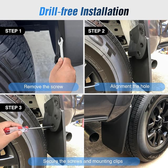 Thumbnail 5 de Nilight Mud Flaps for Toyota Tacoma 2016-2023