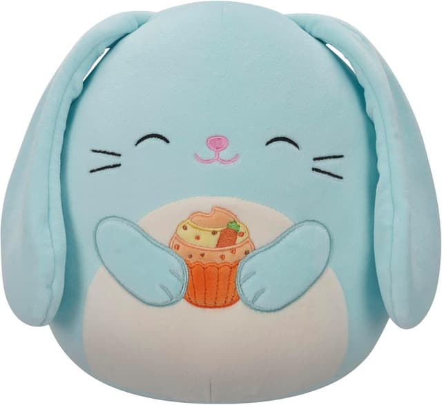 Detalle de Squishmallows SQER01489: Buttons der Hase mit Cupcake (19 cm) – offizielles Jazwares Plüschtier