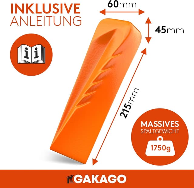 Thumbnail 4 de Gakago Spaltkeil 1750 g Drehspaltkeil 🪓