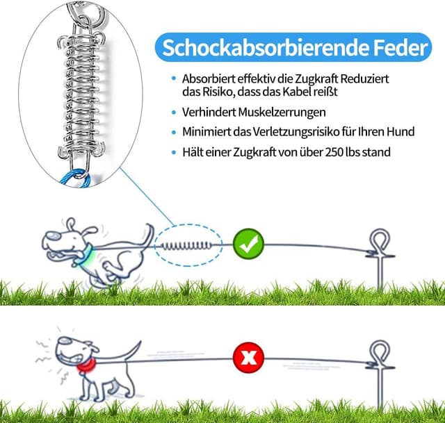 Thumbnail 3 de Mi Metty Tie-Out Leinen 6 m Blau