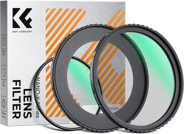 Detalle de K&F Concept kit filtre UV Black-Mist 1/4 + bague adaptatrice (compatible Canon PowerShot V1)