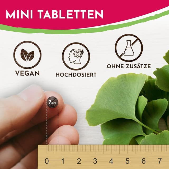 Detalle 2 de Ginkgo Biloba 6000mg 365 Tabletten