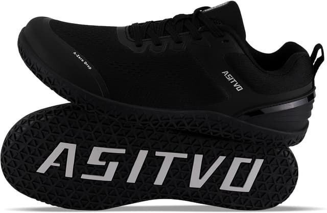 Detalle de ASITVO Wide Barefoot Shoes for Men — Zero-Drop Minimalist Gym Cross Trainers with Wide Toe Box