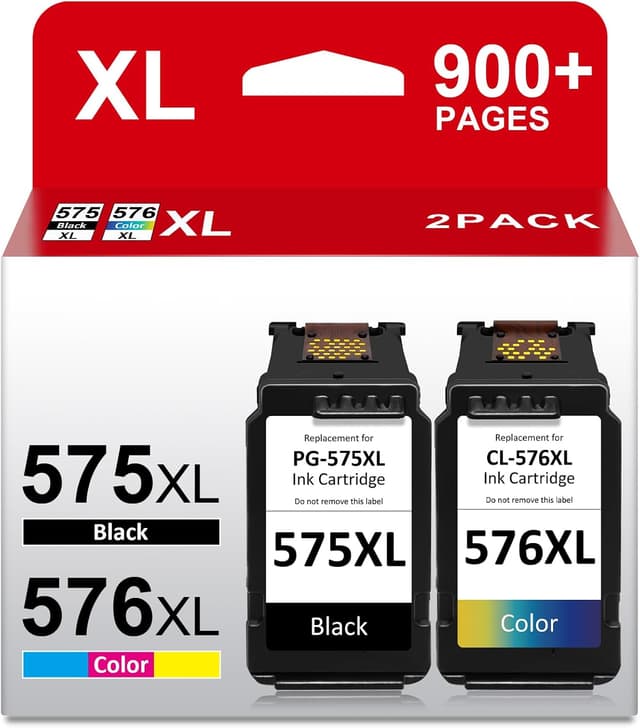 Detalle de Lxprinton PG-575XL / CL-576XL XL Ink Cartridges (replacements for Canon 575 & 576) for Canon TS/PIXMA series