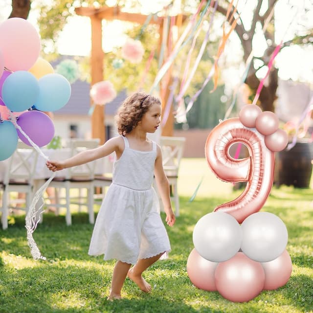 Thumbnail 5 de OFFCUP Globo Número 9 101 cm oro rosa