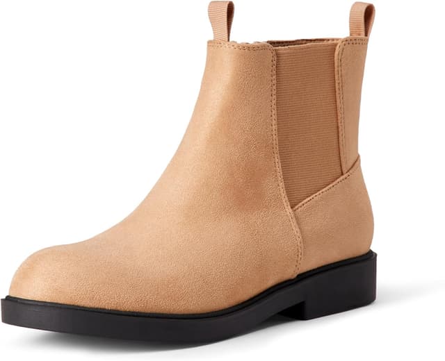 Detalle de Amazon Essentials Mädchen Chelsea-Stiefeletten – bequem mit gepolsterter Einlegesohle und seitlichem Reißverschluss