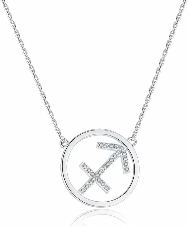 Detalle de Qings Konstellation Anhänger Silber Halskette