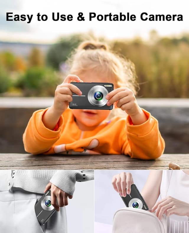 Thumbnail 5 de Cámara de fotos digital 1080P 44 MP