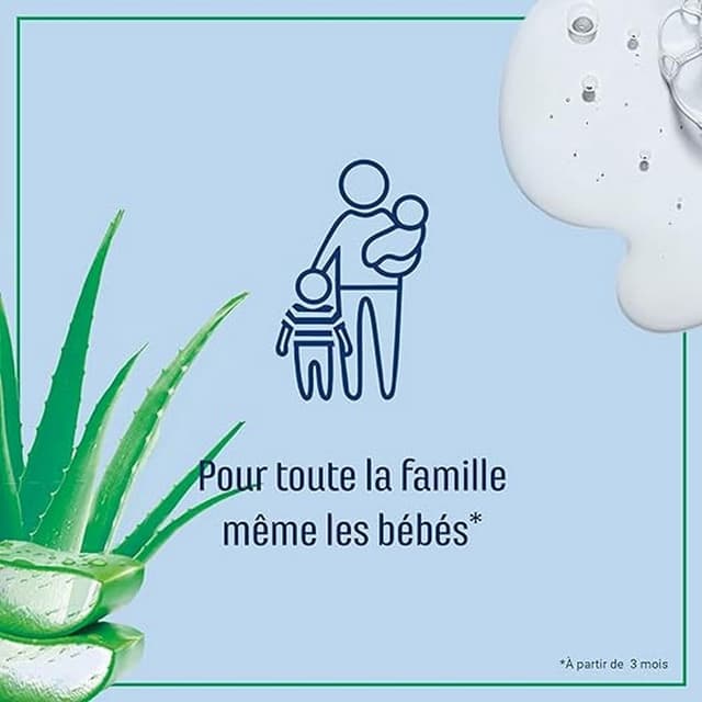 Detalle de Le Petit Marseillais Feuchtigkeitsspendendes Duschgel mit Bio-Aloe Vera (400 ml) – 98% natürliche Inhaltsstoffe