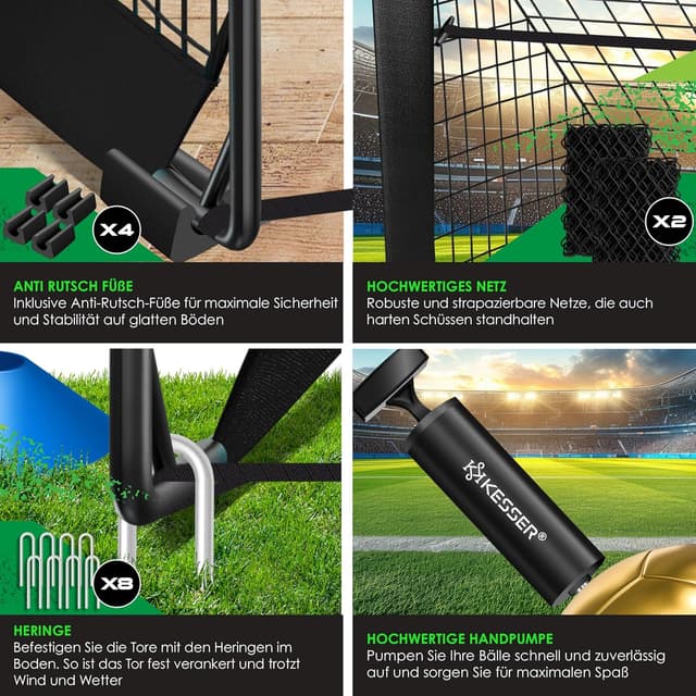 Thumbnail 4 de KESSER Fussballtor 2er Set 120 cm