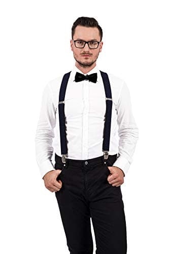 Thumbnail 5 de Decalen Mens Braces 4 cm wide adjustable suspenders