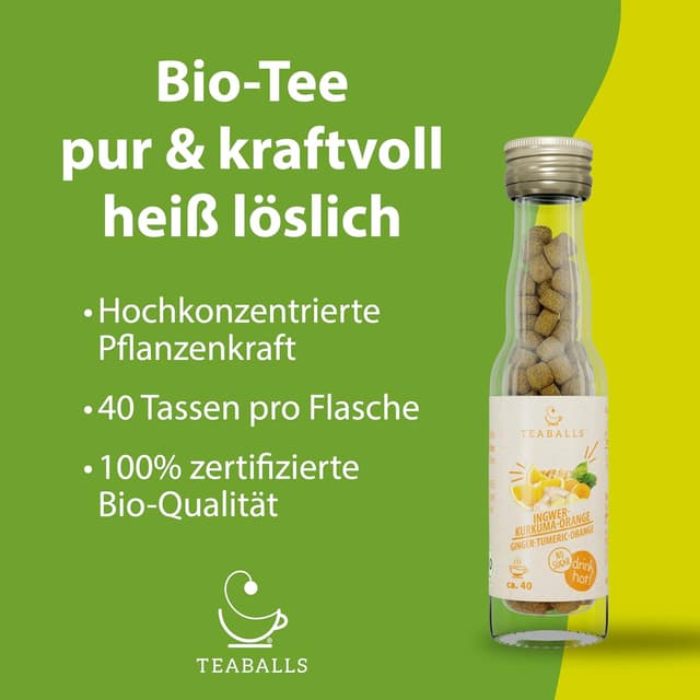 Detalle 2 de Teaballs TEABALLS BIO Feel Good Set 120 Tassen