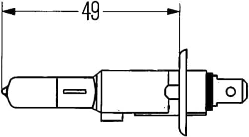 Detalle 2 de Hella 8GH 002 089-153 ampoule H1 12V 100W P14,5s pour applications off-road