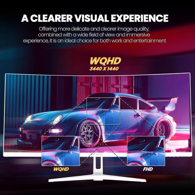 Detalle de CRUA 34-inch ultrawide gaming monitor 165Hz