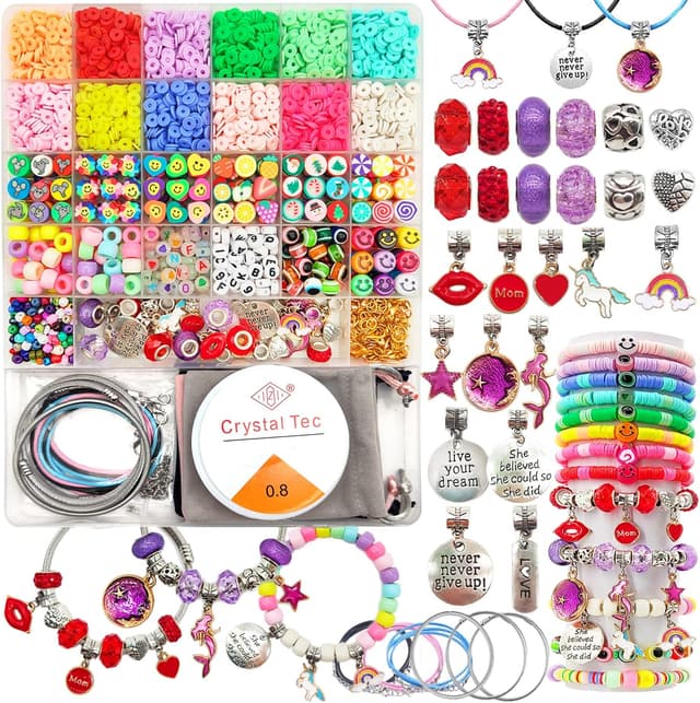 Thumbnail 6 de leitait Girls Toys Bracelet Making Kit 3400pcs jewelry kit