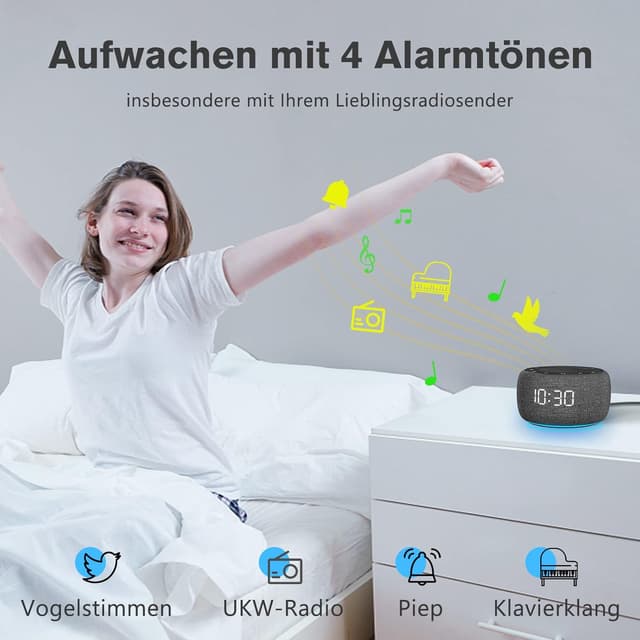 Thumbnail 5 de BUFFBEE Radio-réveil numérique
