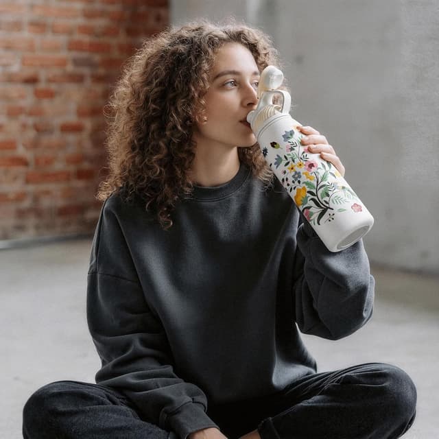 Thumbnail 6 de Fjbottle Sport-Trinkflasche aus Edelstahl mit magnetischem Deckel, 1.000 ml