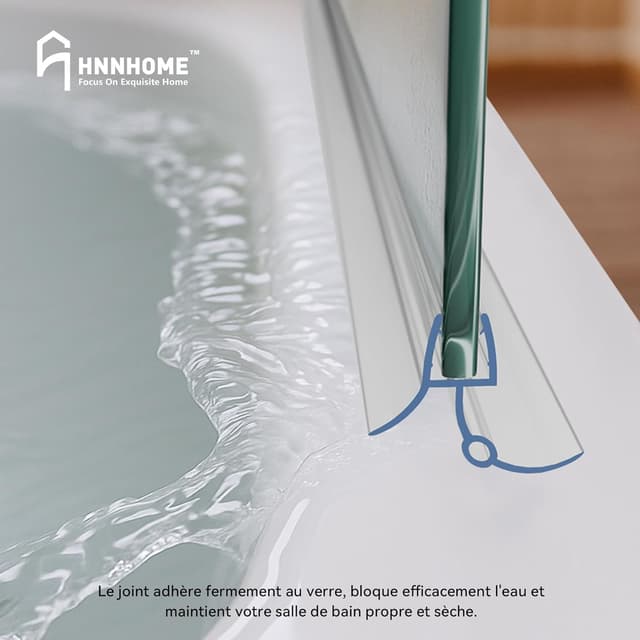 Thumbnail 6 de HNNHOME Joint de porte de douche 870 mm