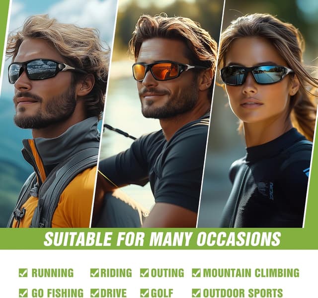 Thumbnail 6 de Foliful 3-Pack Polarized Sports Sunglasses 🕶