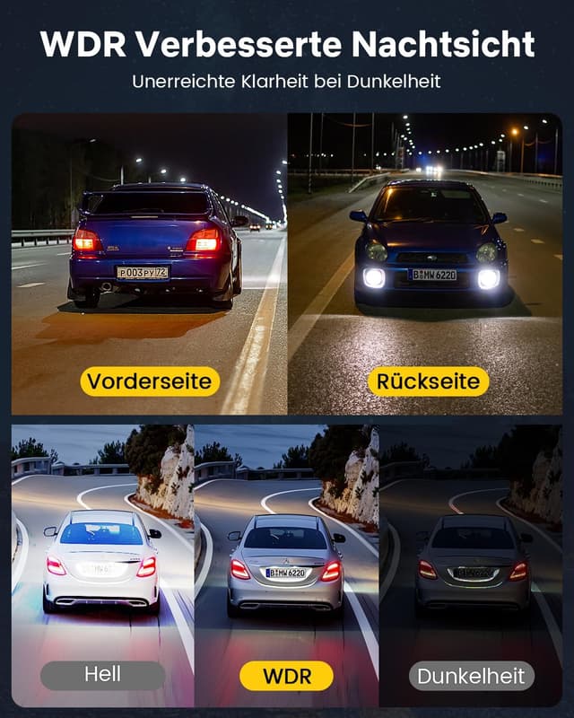 Thumbnail 6 de GKU Dashcam 4K Front Rück 3,18" Touchscreen