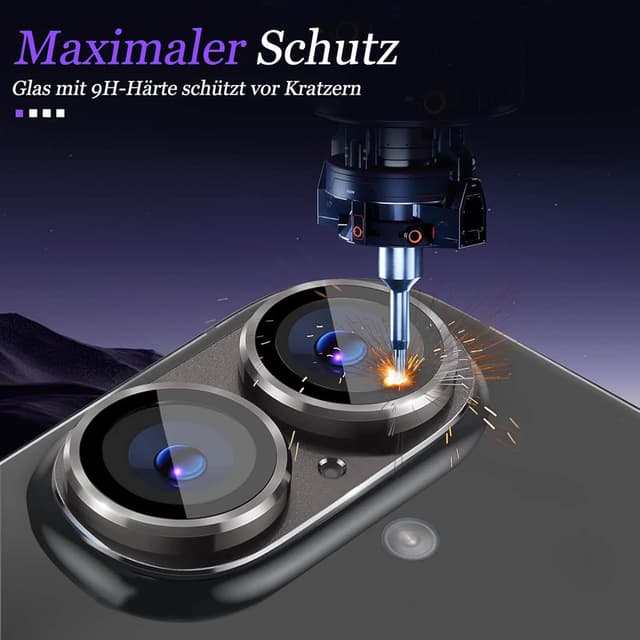 Thumbnail 4 de Kameraschutz für iPhone 16 6,1 Zoll 2 Stück