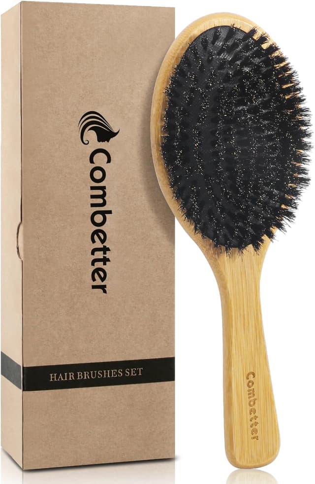 Detalle de Combetter Spazzola per capelli setole di cinghiale 100%