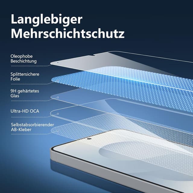 Thumbnail 5 de NEW'C Panzerglas für Samsung Galaxy S25 3er-Pack