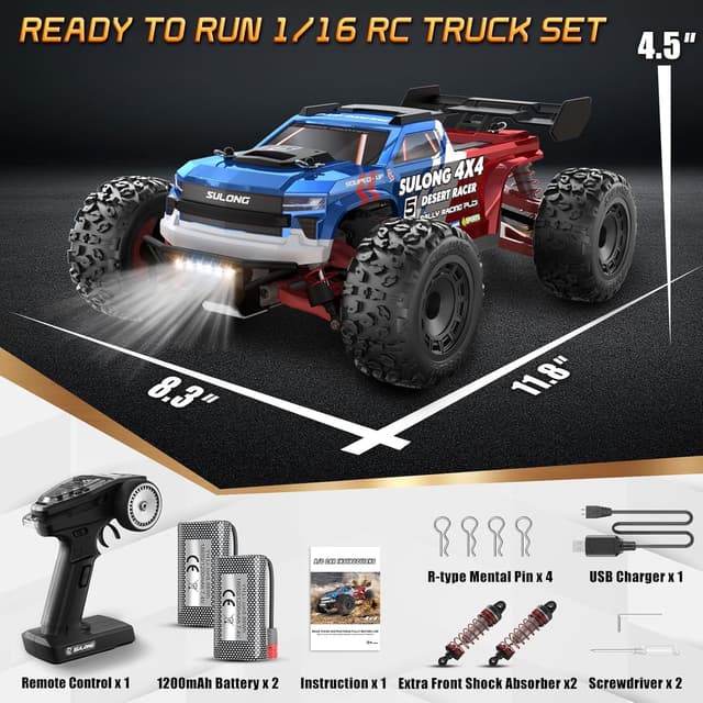 Thumbnail 6 de Scientoy 1/16 RC Car 45 KPH 4WD Offroad