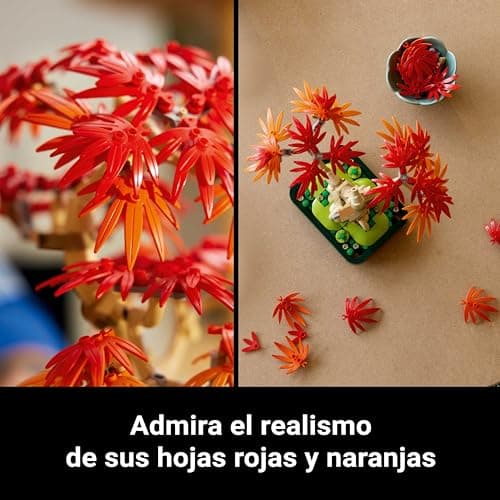 Detalle 2 de LEGO Botanical Bonsái Arce Rojo Japonés 🌳 Regalo Decoración