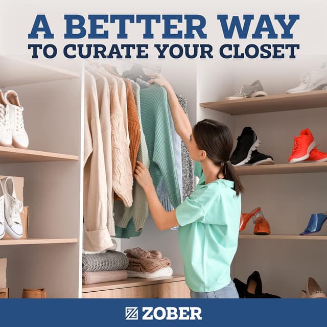 Thumbnail 6 de ZOBER Black Velvet Hangers, 50-Pack ⚙