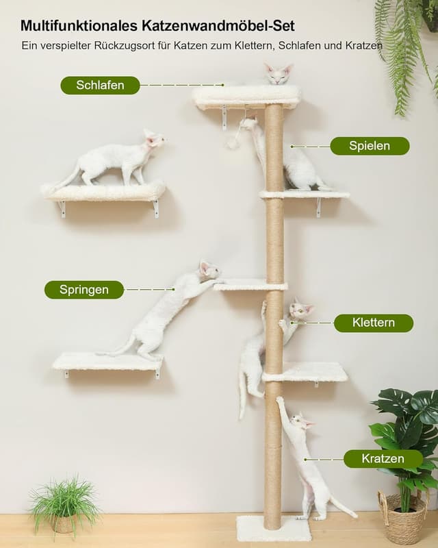 Detalle 2 de FUKUMARU Kletterwand Katzen-Set 178 cm