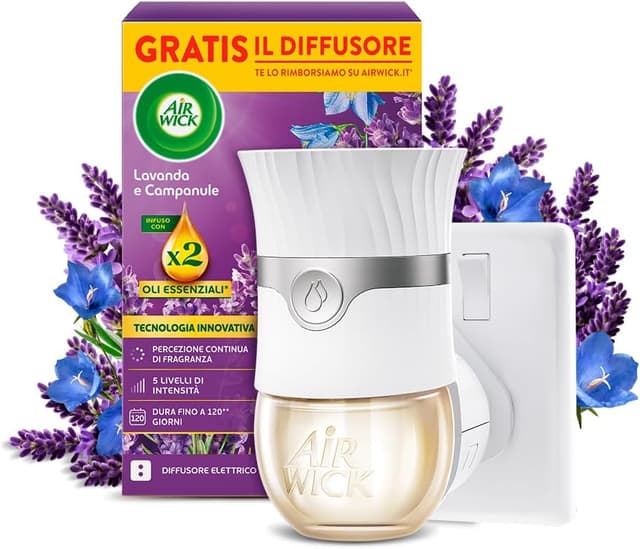 Imagen de Air Wick Diffusore Elettrico Oli Essenziali 120 giorni en OfertitasTOP