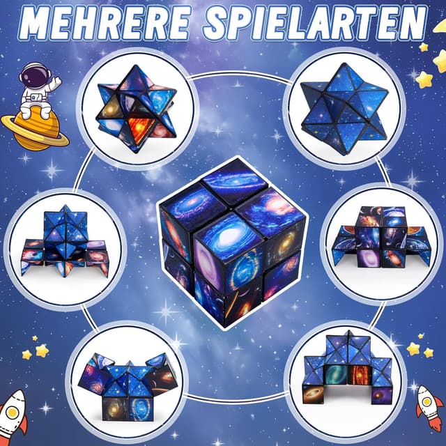 Detalle 2 de Infinity Cube Zauberwürfel 2‑in‑1 Spielzeug ab 6 Jahren