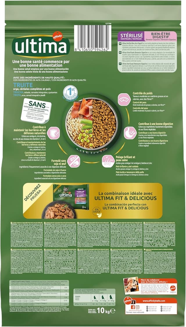 Thumbnail 1 de ultima Benessere digestivo 10 kg 🐱