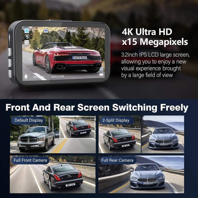 Thumbnail 6 de Miden 4K+2.5K Doppia Dashcam