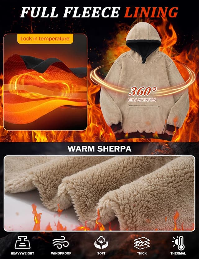 Detalle 2 de MAGCOMSEN Heavy Sherpa Hoodie