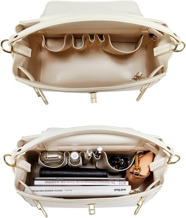 Detalle de VICTORIA HYDE Borsa a mano e tracolla da donna in PU con scomparti multipli, 28 x 23 x 11 cm