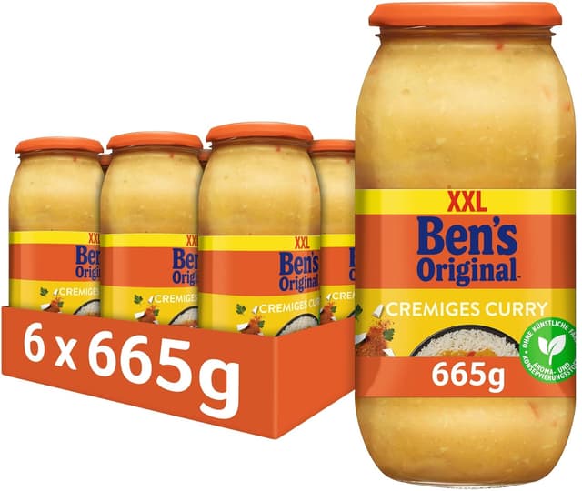 Imagen de BEN'S ORIGINAL Sauce Cremiges Curry – 6 Gläser en OfertitasTOP
