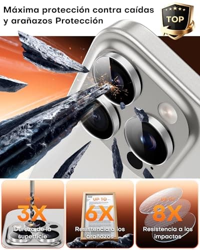 Thumbnail 3 de TOCOL Protections d'Objectif pour iPhone 16 Pro Max, verre HD, anti-buée