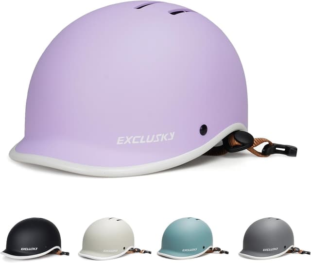 Detalle de Ckorison adult bike helmet with adjustable dial (56–61cm) for commuting, road biking and skating
