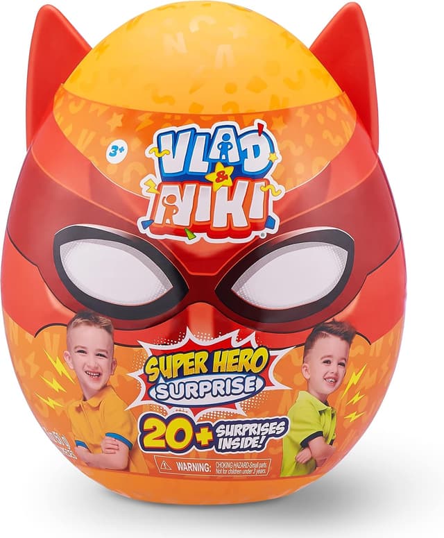Detalle 2 de ZURU 11701A Vlad & Niki Superhero Surprise – Uovo Rosso con accessori e action figure