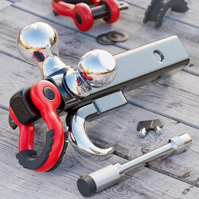 Detalle 2 de Ayleid Tri-Ball Hitch Mount 2-in 🚚